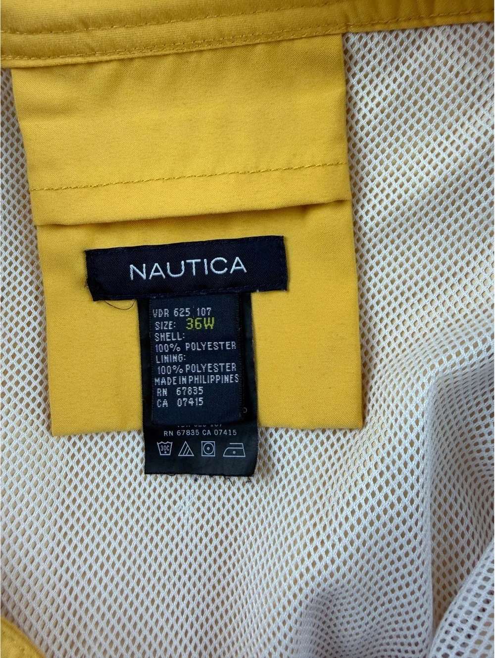 Nautica Mens 36W Board Shorts Colorblock Yellow Blue Navy Swim Trunks Y2K